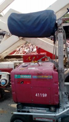 ปั่นไฟสนาม YANMAR รุ่น YDG200VS เครื่องยนต์ดีเซล 7แรง ปั่นไฟแสงสว่าง หลอดแสงจันทร์ สว่างมากๆๆ เครื่องเดียว สว่างทั้งงาน ...