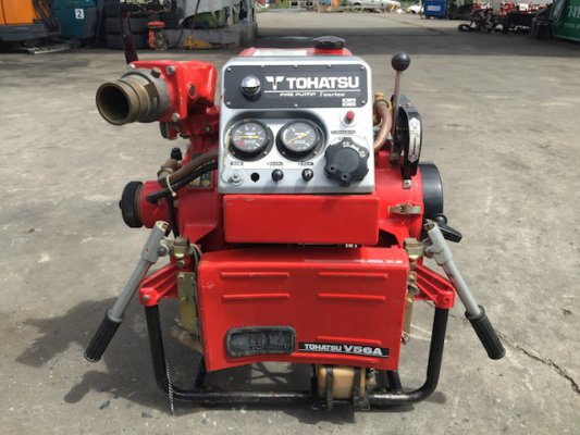ขายปั๊มน้ำดับเพลิง TOHATSU รุ่น V56A  เครื่องยนต์เบนซิน 2สูบ คาร์บูเดี่ยว  สตาร์ททีเดียวติด...