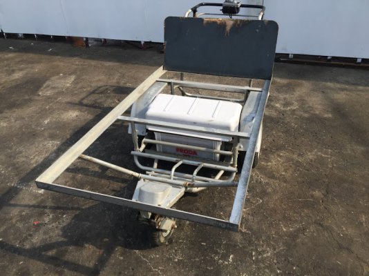 รถEV ไฟฟ้า บรรทุกของไฟฟ้า ล้อยาง HITACHI   มอเตอร์ไฟฟ้า แบต 12V. (เดิมญี่ปุ่น)  นน.บรรทุก 300กก. กระบะ 80?140ซม....