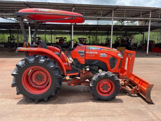 รถเร็วแรง ใช้ดี คุ้มค่า รถไถคูโบต้ารุ่น L4018+ใบดันดินหน้า+ผาน 1 ตัว ดาวน์  35,000  บาท สนใจโทรสอบถาม 089-0111624 เฮียเลี้ยงจ้า  สอบถามหรือมาดูที่ร้าน...