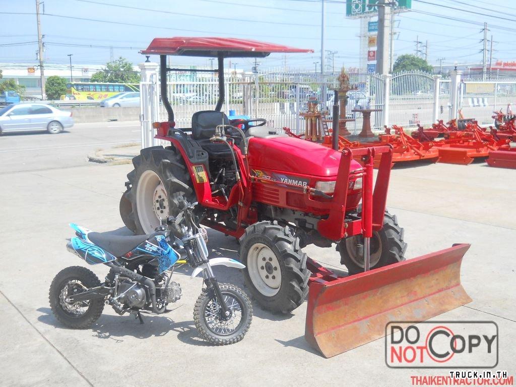 รถไถยันม่าร์ 28 แรงม้า F28 4x4(2เพลา) พร้อมใบมีดดันดินหน้า+ผานพรวน 5*22"+มอเตอร์ไซค์วิบาก 50cc เลือกได้ 1 ชิ้น...