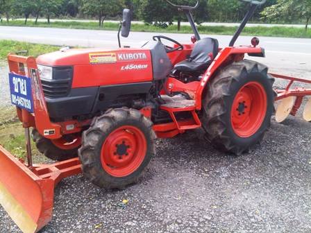 ขายรถไถ Kubota L 4508DI (4WD) พร้อมดันหน้าและผานหลัง...