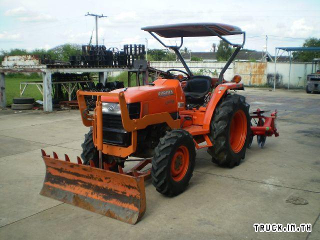 รถไถคูโบต้า 34 แรง(L3408)พร้อมใบมีดดันดินหน้า+ผานพรวน 5*22 (538 ชม). ...