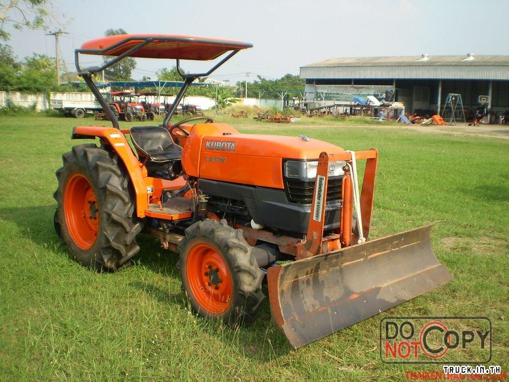   รถไถคูโบต้า 45 แรง(L4508)+ใบมีดดันดินหน้า+ผานพรวน 6*22"...