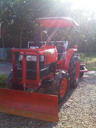 ขายรถไถ Kubota L 3408 (4WD) พร้อมดันหน้าและผานหลัง...