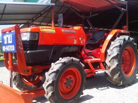 ขายรถไถ Kubota L 4508 (4WD) พร้อมดันหน้าและผานหลัง...