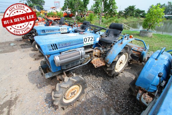 AUC 7 Code 072 รถแทรกเตอร์ ISEKI TX1510F ราคา เริ่มต้นการประมูล 45,000 บาท...