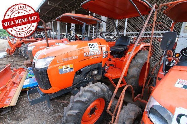 AUC 7 Code 092 รถแทรกเตอร์ KUBOTA L3608 ราคา เริ่มต้นการประมูล 320,000 บาท...