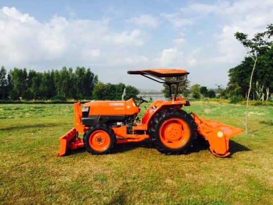 ขายด่วนรถไถkubota L4508 พร้อมดันหน้า/พานโรตารีจอบหมุน...