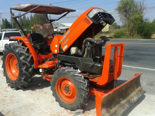 ขายรถไถ kubota4508 สภาพพร้มใช้งาน เครื่องดีระบบใช้งานปกติ ยางดี อุปกรณ์ผานหลัง พร้อมใบดัน สภาพพร้อมใช้งาน ...