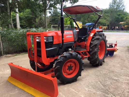 ขายรถไถKubota L4508DI (4WD) พร้อมใบมีดหน้าและผานพรวนLCS 24x6 ใหม่รถพร้อมใช้งาน...