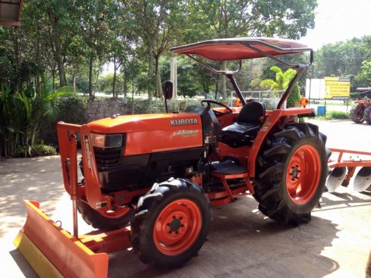 ขายรถไถKubota L4508DI Special(4WD) พร้อมใบมีดหน้าและผานบุกเบิกช้าง รถพร้อมใช้งาน...