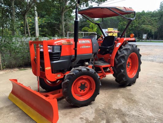 ขายรถไถKubota L4508DI (4WD) พร้อมใบมีดหน้าและผานพรวนLCS 24x6 ใหม่ รถพร้อมใช้งาน...