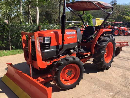 ขายรถไถKubota L4508DI (4WD) พร้อมใบมีดหน้าและผานบุกเบิกช้าง รถพร้อมใช้งาน...