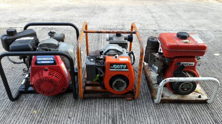 ขายเครื่องสูบน้ำและปั้มพ่นยาแรงดันสูงhonda kubota arimitsu เก่าญี่ปุ่น...