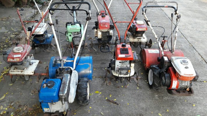 ขายรถพรวนดินตั๊กแตนและหลังเต่า orec honda iseki yanmar เก่าญี่ปุ่น...