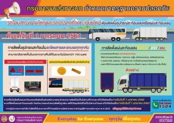 สติ๊กเกอร์สะท้อนแสงมาตรฐาน...