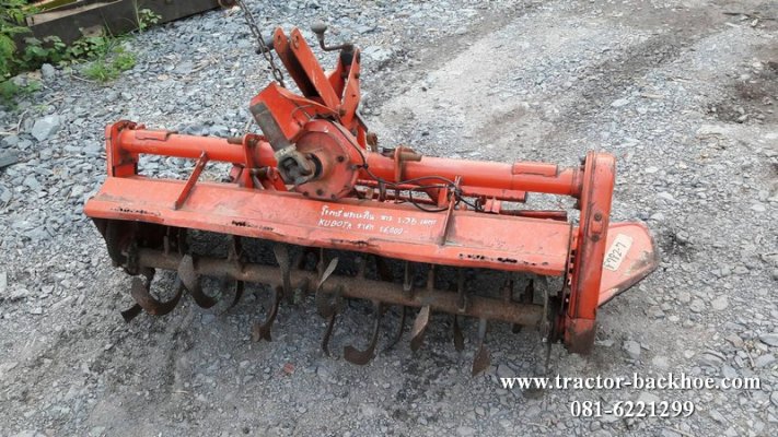 ขาย โรตารี่ พรวนดิน KUBOTA สำหรับติดรถไถ ยาว 1.35 เมตร เก่าญี่ปุ่นแท้...