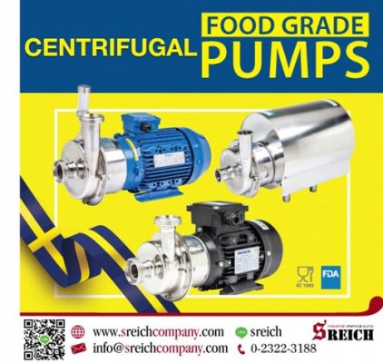 เครื่องปั๊มสแตนเลสสูบส่งของเหลว-หนืด ปั๊มฟู้ดเกรด Hygienic pumps...