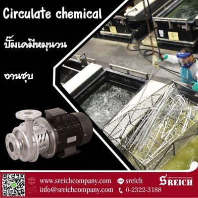 กระบวนการสูบส่งเคมีชุบ เคลือบ ปลอดภัยด้วยปั๊มเคมีมาตรฐานยุโรป...