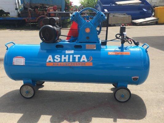 ปั๊มลม ASHITA 200L. มอเตอร์ไฟบ้าน 220V. 5แรง ปั๊ม2สูบ ปั๊มเร็ว ลมแรง ถังใหญ่ ใช้ได้เยอะ ต่อเนื่อง ราคาไม่แพง ขายถูก 