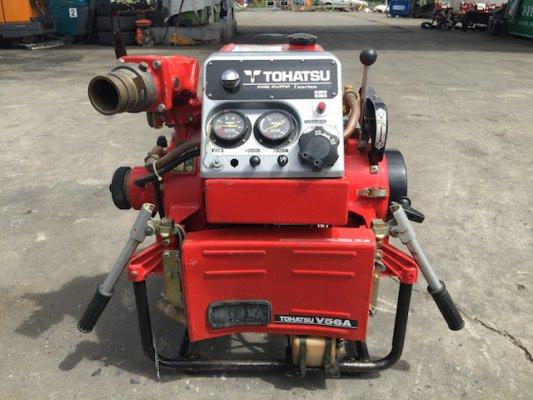 ขายปั๊มน้ำดับเพลิง TOHATSU รุ่น V56A  เครื่องยนต์เบนซิน 2สูบ คาร์บูเดี่ยว  สตาร์ททีเดียวติด