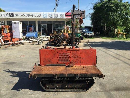 ขายรถบรรทุกตีนตะขาบนั่งขับ ติดวินซ์ 500กก. นน.บรรทุก 750กก. เครื่อง MITSUBISHI 7hp. เกียร์เดินหน้า ถอยหลัง วินซ์สะดวก ยาว1.8เมตร กว้าง 1.05เมตร ใช้ในง