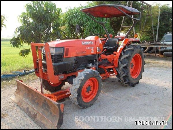 ขายด่วน KUBOTA L4508 4WD 2 เพลา 45แรง พร้อมใบมีดดันหน้า+ผาน 6 รถไร่ไม่เคยลงนา พร้อมใช้งานได้ทันที ราคาสุดคุ้ม