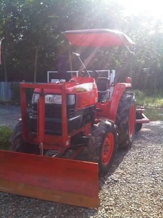 ขายรถไถ Kubota L 3408 (4WD) พร้อมดันหน้าและผานหลัง