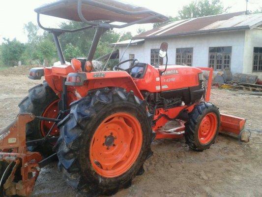 ขาย รถไถ KUBOTA 4508 สภาพพร้อมใช้งาน ใบดันหน้าพร้อมผานหลัง เครื่องดี 
