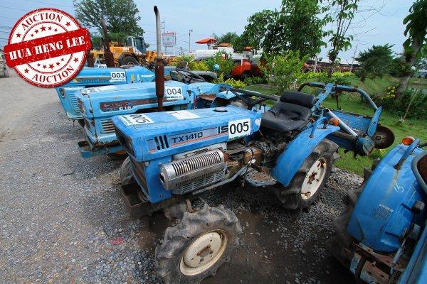 AUC 7 Code 005 แทรกเตอร์ เก่านอก ISEKI TX1410F ราคา เริ่มต้นการประมูล 45,000 บาท