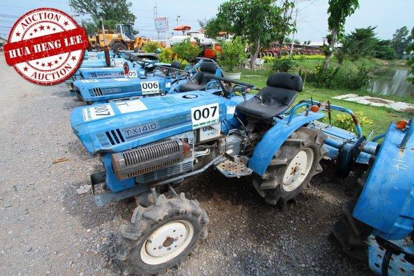 AUC 7 Code 007 แทรกเตอร์ เก่านอก ISEKI TX1410F ราคา เริ่มต้นการประมูล 45,000 บาท