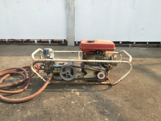 vายถูก ปั๊มน้ำแรง3สูบ YANMAR มือ2ญี่ปุ่น +++ เครื่องยนต์เบนซิน YANMAR. 5hp. +++ แท่นเครื่องครบชุด ปรับตั้งระยะได้