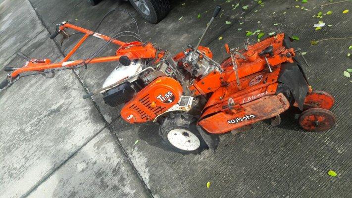 ขายรถพรวนดิน สาดดินเปิดปีก kubota T1-55s 6แรงนำเข้าญี่ปุ่น