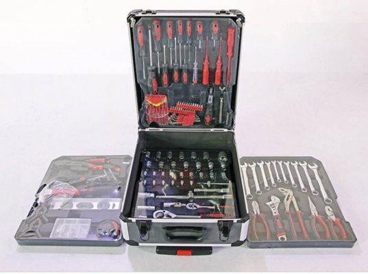 ขายกล่องเครื่องมือช่าง 186ชิ้น ในกระเป๋าลากอลูมิเนียม