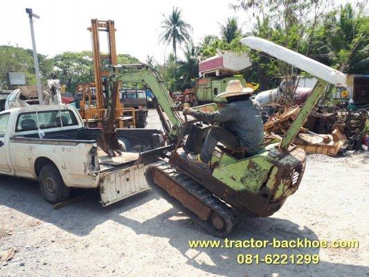 ถูกๆครับ รถขุด แบคโฮ Kobelco SK 014 มีลายหัวเจาะ เก่าญี่ปุ่น 