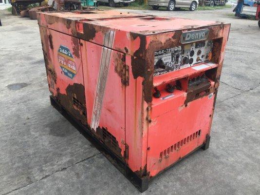 ขายเครื่องปั่นไฟ DENYO 270SS  เครื่องยนต์ดีเซล3สูบ ISUZU 3KB1DA  10KVA. 270A  ปั่นไฟ 110V.-220V.  ปั่นไฟสำหรับระบบเชื่อมได้  มือ2จากญี่ปุ่น