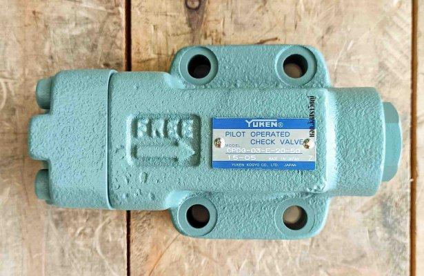 วาล์วกันกลับควบคุมด้วยน้ำมันไฮดรอลิค ไพล็อตเช็ควาล์ว (Pilot Operated Check valve) ยี่ห้อ Yuken รุ่น CPDG Series