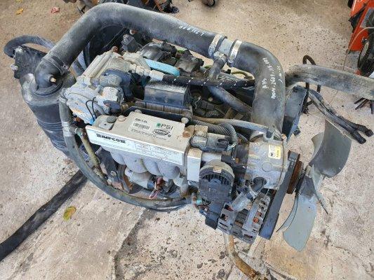 เครื่องยนต์ติดปั๊มไฮดรอลิค Vortec GM-1.6L IMPCO PSI ระบบLPG  มีอุปกรณ์ครบ ชุดสายไฟ + กล่องecu หม้อต้มแก๊ส ชุดสาย วาล์ว สภาพสวย ใช้งานมาน้อย 898hr. ดัด