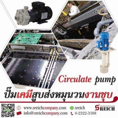 ปั๊มวนในบ่อน้ำยาชุบซิ๊งค์ บ่อน้ำยาชุบโครเมี่ยม มาตรฐานยุโรป