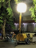 ปั่นไฟสนาม YANMAR รุ่น YDG200VS เครื่องยนต์ดีเซล 7แรง ปั่นไฟแสงสว่าง หลอดแสงจันทร์ สว่างมากๆๆ เครื่องเดียว สว่างทั้งงาน 