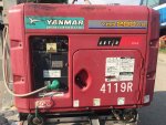ปั่นไฟสนาม YANMAR รุ่น YDG200VS เครื่องยนต์ดีเซล 7แรง ปั่นไฟแสงสว่าง หลอดแสงจันทร์ สว่างมากๆๆ เครื่องเดียว สว่างทั้งงาน 
