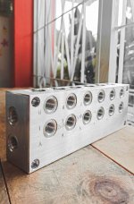 ฐานวาล์วอลูมิเนียม (BLOCK VALVE ALUMINIUM 6 STATION)