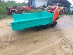 รถบรรทุกตีนตะขาบ KUBOTA 5แรงม้า นน.บรรทุก 300กก. กระบะเปิดข้างได้ เครื่องดี เกียร์ดี ช่วงล่างดี แทรคยางสวย มือสองจากญี่ปุ่น พร้อมใช้งาน  ลดแรงงาน ลุยท