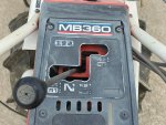 รถเกี่ยวข้าว มัดคอรวงแบบเดินตาม ยี่ห้อ MITSUBISHI รุ่น MB360 รุ่นใหม่