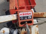 รถเกี่ยวข้าว มัดคอรวงแบบเดินตาม ยี่ห้อ MITSUBISHI รุ่น KB254