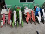 ขายรถเกี่ยวข้าวเดินตามมัดคอรวงวางราย2แถวkubotaHF52