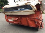 ตู้นวดข้าวยกลงจาก รถเกี่ยวนวดข้าว  KUBOTA  เอาไปดัดแปลงนวดฝัดข้าว คัดเลือกเมล็ดพันธุ์ได้