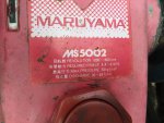 ปั๊มน้ำแรง MARUYAMA รุ่น MS5002 แรงดัน 50บาร์ ญี่ปุ่น มาเต็ม บาร์จริง ค่าจริง   เครื่องยนต์ KUBOTA รุ่นใหม่ 6.5แรงม้า