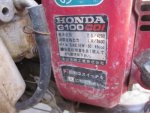ขาย- รถดำนา ปลูกข้าว เดินตาม ยี่ห้อ HONDA ราคา 18,500 บาท เท่านั้นครับ